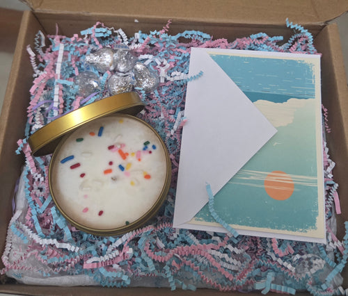 8oz Birthday Cake Candle gift box
