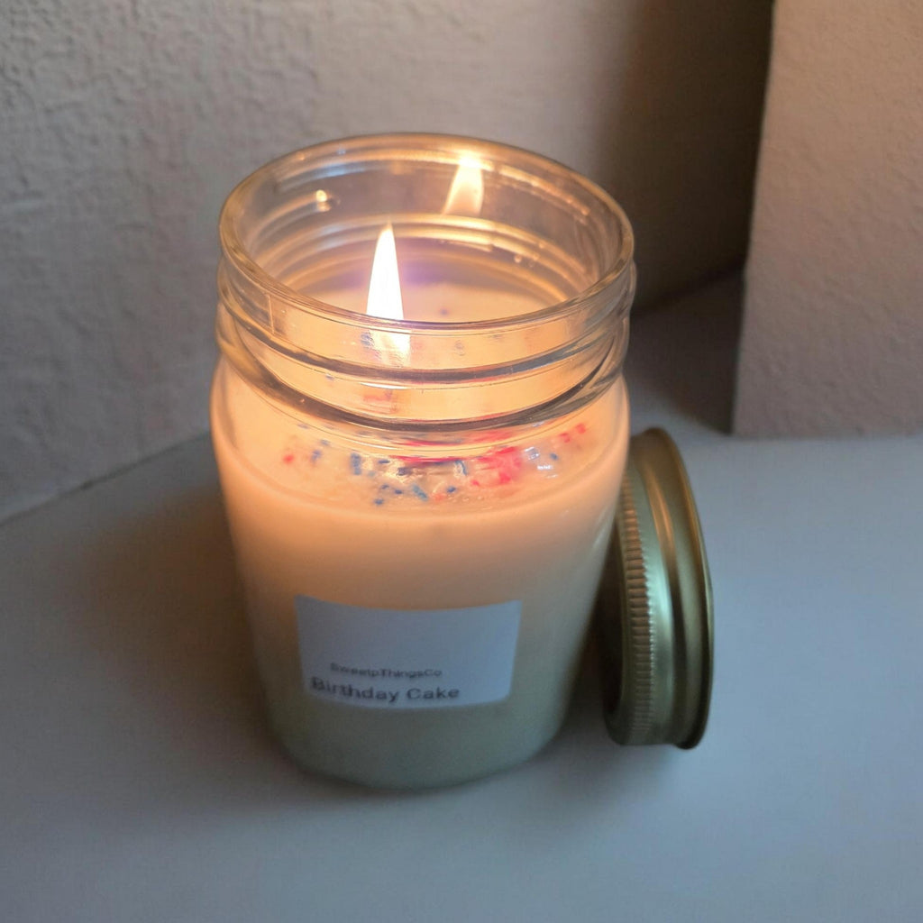16oz Birthday Cake Soy Candle (1-lb) Glass Jar