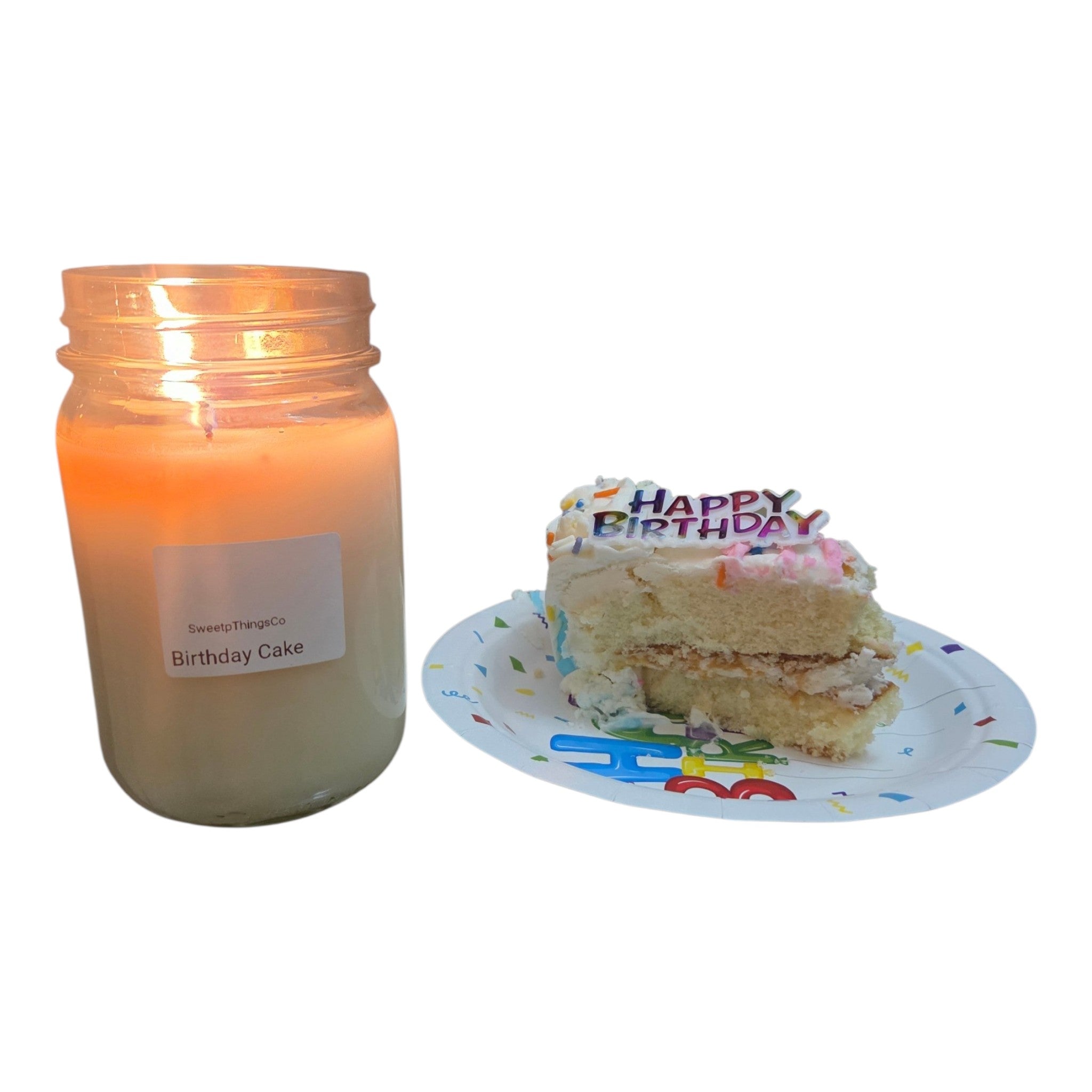 16oz Birthday Cake Soy Candle (1-lb) Glass Jar